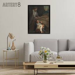"Artery8 Magnus Enckell Prayer in the Garden of Gethsemane Framed Canvas Art - Size: W12"" x H16""" - thumbnail 3