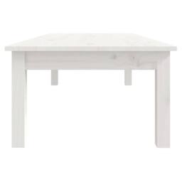 Berkfield Home Coffee Table White 110x50x30 cm Solid Wood Pine - Size: 110 x 50 x 30 cm - thumbnail 4
