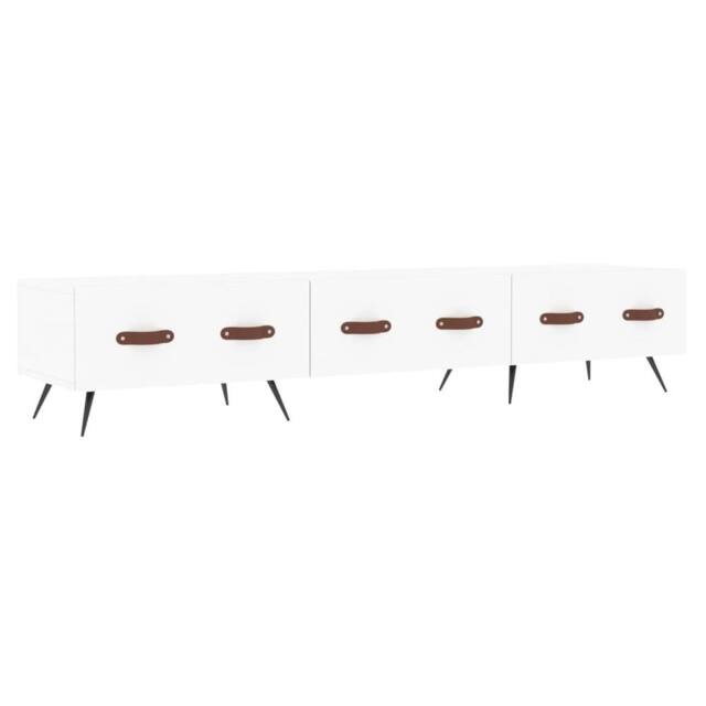 Berkfield Home TV Cabinet White 150x36x30 cm Engineered Wood - Size: 150 x 36 x 30 cm - image 1