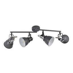 Amelix Dark Grey 4 Light Ceiling Spotlight Bar