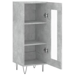 Berkfield Home Sideboard Concrete Grey 34.5x34x90 cm Engineered Wood - thumbnail 6