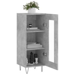 Berkfield Home Sideboard Concrete Grey 34.5x34x90 cm Engineered Wood - thumbnail 4