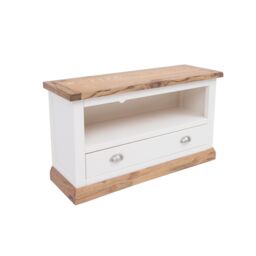 Cabinet Bits Tropea Off-White 1 Drawer TV Cabinet Chrome Cup Handle - thumbnail 3