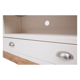 Cabinet Bits Tropea Off-White 1 Drawer TV Cabinet Chrome Cup Handle - thumbnail 5