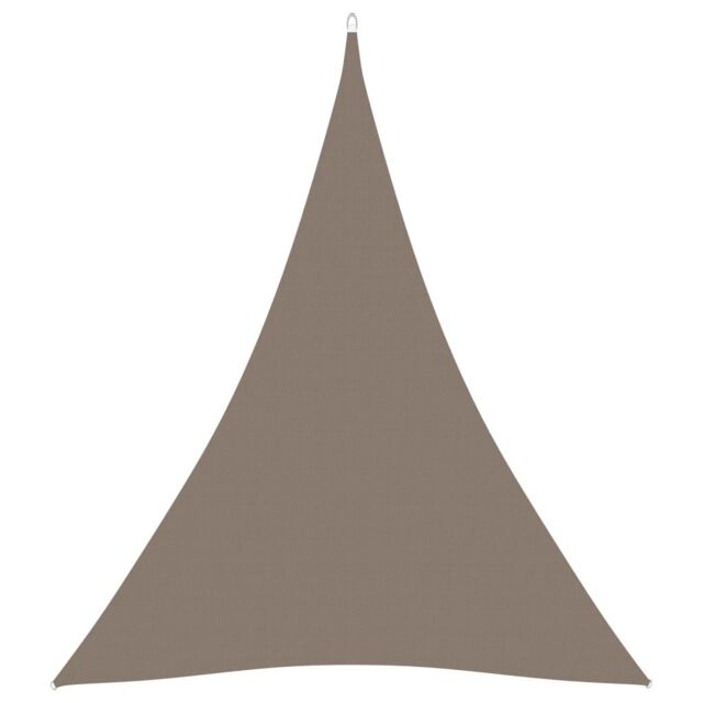 Berkfield Home Sunshade Sail Oxford Fabric Triangular 4x5x5 m Taupe in Beige - image 1