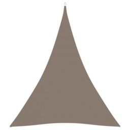 Berkfield Home Sunshade Sail Oxford Fabric Triangular 4x5x5 m Taupe in Beige - thumbnail 1