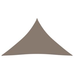 Berkfield Home Sunshade Sail Oxford Fabric Triangular 4x5x5 m Taupe in Beige - thumbnail 2