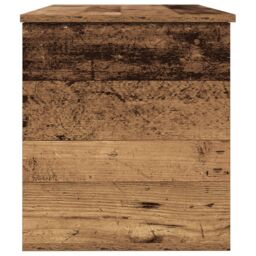 Berkfield Home Storage Box with Lid Old Wood 100x42x46 cm Engineered Wood in Brown - Size: 100 x 42 x 46 cm - thumbnail 7