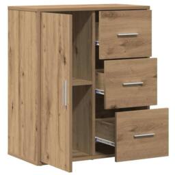 Berkfield Home Sideboard Artisan oak 60 x 31 x 70 cm Engineered wood in Brown - thumbnail 5