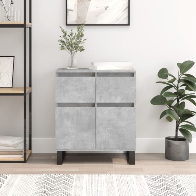 Berkfield Home Sideboard Concrete Grey 60x35x70 cm Engineered Wood - Size: 60 x 35 x 70 cm - image 1