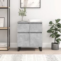 Berkfield Home Sideboard Concrete Grey 60x35x70 cm Engineered Wood - Size: 60 x 35 x 70 cm - thumbnail 1