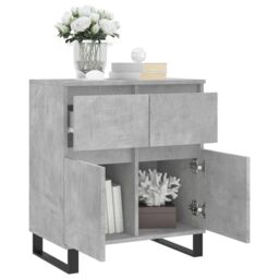 Berkfield Home Sideboard Concrete Grey 60x35x70 cm Engineered Wood - Size: 60 x 35 x 70 cm - thumbnail 4