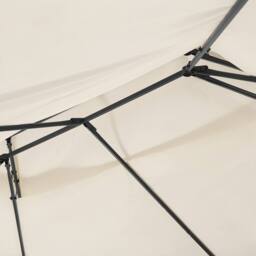 Wyld and Coco Beige Gazebo Curtains Black Powder Coat Steel Frame 300 x 400cm - Size: 300 x 400 cm - thumbnail 5