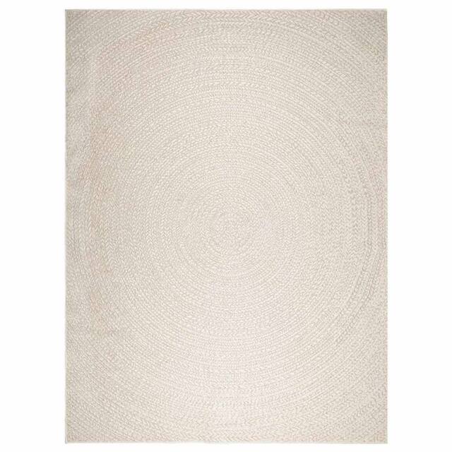 Berkfield Home Rug ZIZUR Cream 240x340 cm Jute Look Indoor & Outdoor - Size: Medium - image 1