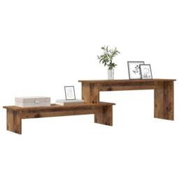 Berkfield Home TV Cabinet with Shelf Old wood 180 x 30 x 43 cm Engineered wood in Brown - thumbnail 1