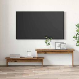 Berkfield Home TV Cabinet with Shelf Old wood 180 x 30 x 43 cm Engineered wood in Brown - thumbnail 4