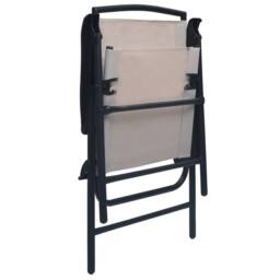 Berkfield Home Folding Garden Chairs 2 pcs Texilene Taupe in Beige - thumbnail 6