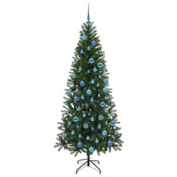 Berkfield Home Elegant Artificial Christmas Tree with 300 LEDs Green 180 cm PE a - thumbnail 4