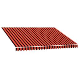 Berkfield Home Durable Awning Top Sunshade Canvas Orange & Brown 350x250 cm - thumbnail 3