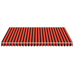 Berkfield Home Durable Awning Top Sunshade Canvas Orange & Brown 350x250 cm