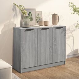 Berkfield Home Sideboard Grey Sonoma 90.5x30x70 cm Engineered Wood - thumbnail 3