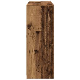 Berkfield Home Sideboard with LED Lights Old Wood 181.5x37x100 cm Engineered Wood in Brown - thumbnail 6