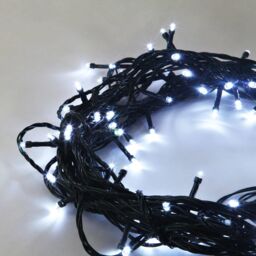Shatchi LEDs Battery Operated Fairy Lights Waterproof 8 Changing Modes Timer, 50 LEDs in White - thumbnail 1