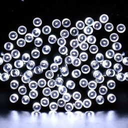 Shatchi LEDs Battery Operated Fairy Lights Waterproof 8 Changing Modes Timer, 50 LEDs in White - thumbnail 2