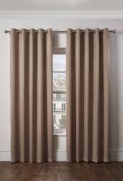 New Edge Blinds Metro Thermal Blackout Eyelet Curtains in Taupe - Size: 168 cm width x 229 cm drop - thumbnail 2