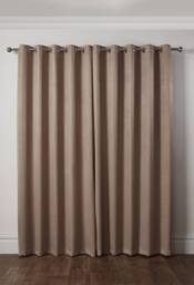 New Edge Blinds Metro Thermal Blackout Eyelet Curtains in Taupe - Size: 168 cm width x 229 cm drop - thumbnail 3