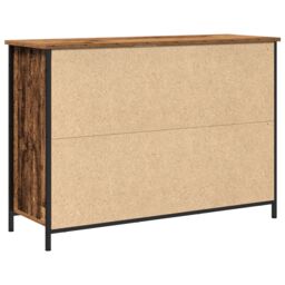 Berkfield Home Sideboard Old Wood 100x35x70 cm Engineered Wood & Steel in Brown - Size: 100 x 35 x 70 cm - thumbnail 5