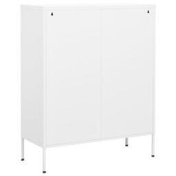 Berkfield Home Storage Cabinet White 80x35x101.5 cm Steel - thumbnail 4