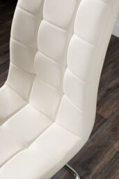FurnitureboxUK Giovani Grey White Modern High Gloss & Glass Dining Table & 4 Murano Chairs Set in Off-White - thumbnail 6
