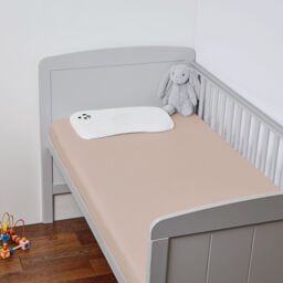 Panda London 100% Bamboo Fitted Sheet - Cot & Cotbed (2-Pack) in Dusty Pink - Size: Junior - thumbnail 2