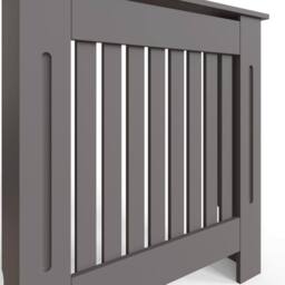 FWStyle Vertical Slat Small Grey Radiator Cover (H) 82.3 (W) 78cm (D) 19cm - thumbnail 4