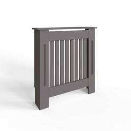 FWStyle Vertical Slat Small Grey Radiator Cover (H) 82.3 (W) 78cm (D) 19cm - thumbnail 2