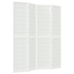 Berkfield Home Folding 4-Panel Room Divider Japanese Style 160x170 cm White - thumbnail 2