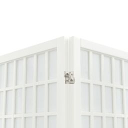 Berkfield Home Folding 4-Panel Room Divider Japanese Style 160x170 cm White - thumbnail 6