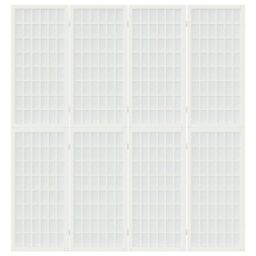 Berkfield Home Folding 4-Panel Room Divider Japanese Style 160x170 cm White - thumbnail 3