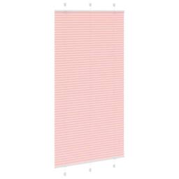 Berkfield Home Pleated Blind Pink 105x200 cm Fabric Width 104.4 cm Polyester