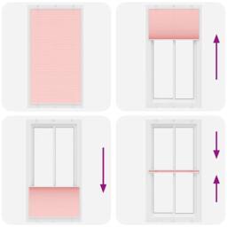 Berkfield Home Pleated Blind Pink 105x200 cm Fabric Width 104.4 cm Polyester - thumbnail 7