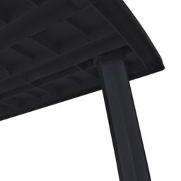 Berkfield Home Garden Table Anthracite 216x90x72 cm Plastic in Black - Size: 216 x 90 x 72 cm - thumbnail 4