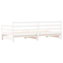 Berkfield Home Daybed with Trundle White 90x200 cm Solid Wood Pine - thumbnail 8