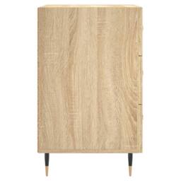 Berkfield Home Bedside Cabinet Sonoma Oak 40x40x66 cm Engineered Wood in Light Brown - Size: 40 x 40 x 66 cm - thumbnail 6