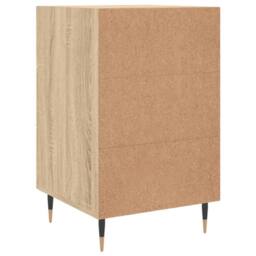 Berkfield Home Bedside Cabinet Sonoma Oak 40x40x66 cm Engineered Wood in Light Brown - Size: 40 x 40 x 66 cm - thumbnail 8