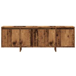 Berkfield Home TV Cabinet Old Wood 120x30x40.5 cm Engineered Wood in Brown - thumbnail 4