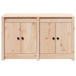 Berkfield Home Outdoor Kitchen Cabinet 106x55x64 cm Solid Wood Pine in Light Tan - Size: 106 x 55 x 64 cm - thumbnail 6