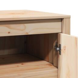Berkfield Home Outdoor Kitchen Cabinet 106x55x64 cm Solid Wood Pine in Light Tan - Size: 106 x 55 x 64 cm - thumbnail 9