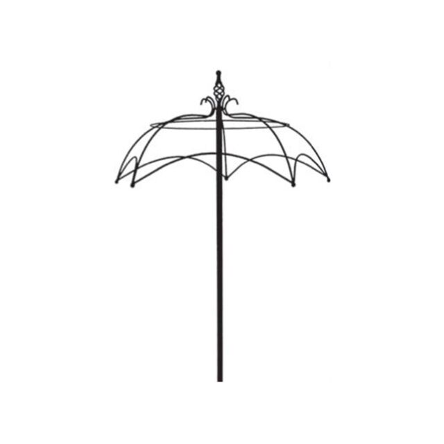 Poppyforge Umbrella Trainer Plant Border Support - Single Stem Tuteur - Steel in Black - image 1