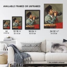 "Artery8 After the Bullfight Bullfighter Smoking Cassatt Wall Art Print Poster in Grey - Size: W12"" x H16""" - thumbnail 3